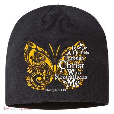 I Can Do All Things Through Christ Philippians 4:13  Sustainable Beanie