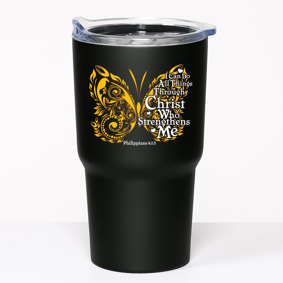 I Can Do All Things Through Christ Philippians 4:13  Tumbler