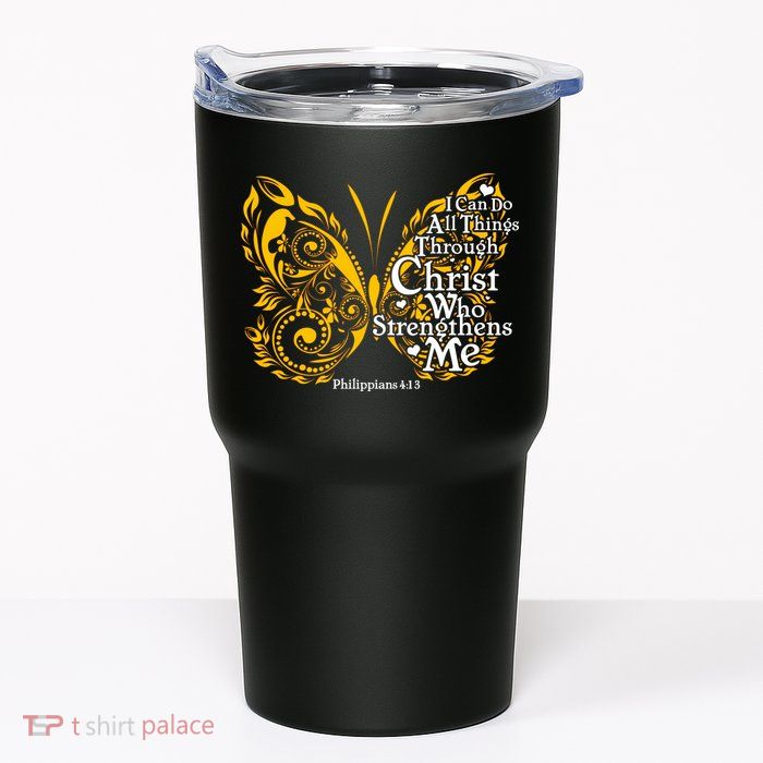 I Can Do All Things Through Christ Philippians 4:13  Tumbler