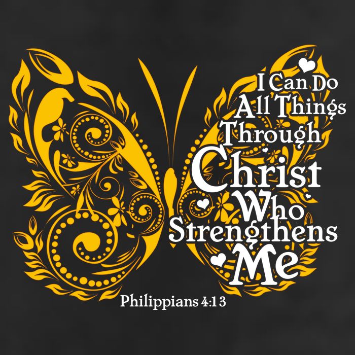 I Can Do All Things Through Christ Philippians 4:13  Large Microfiber Waffle Golf Towel