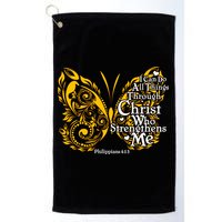 I Can Do All Things Through Christ Philippians 4:13  Golf Towel