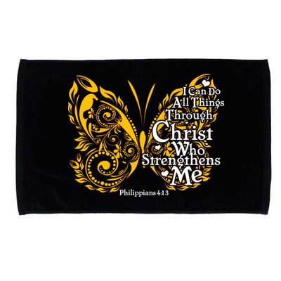 I Can Do All Things Through Christ Philippians 4:13  Microfiber Hand Towel