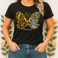 I Can Do All Things Through Christ Philippians 4:13  Womens T-Shirt