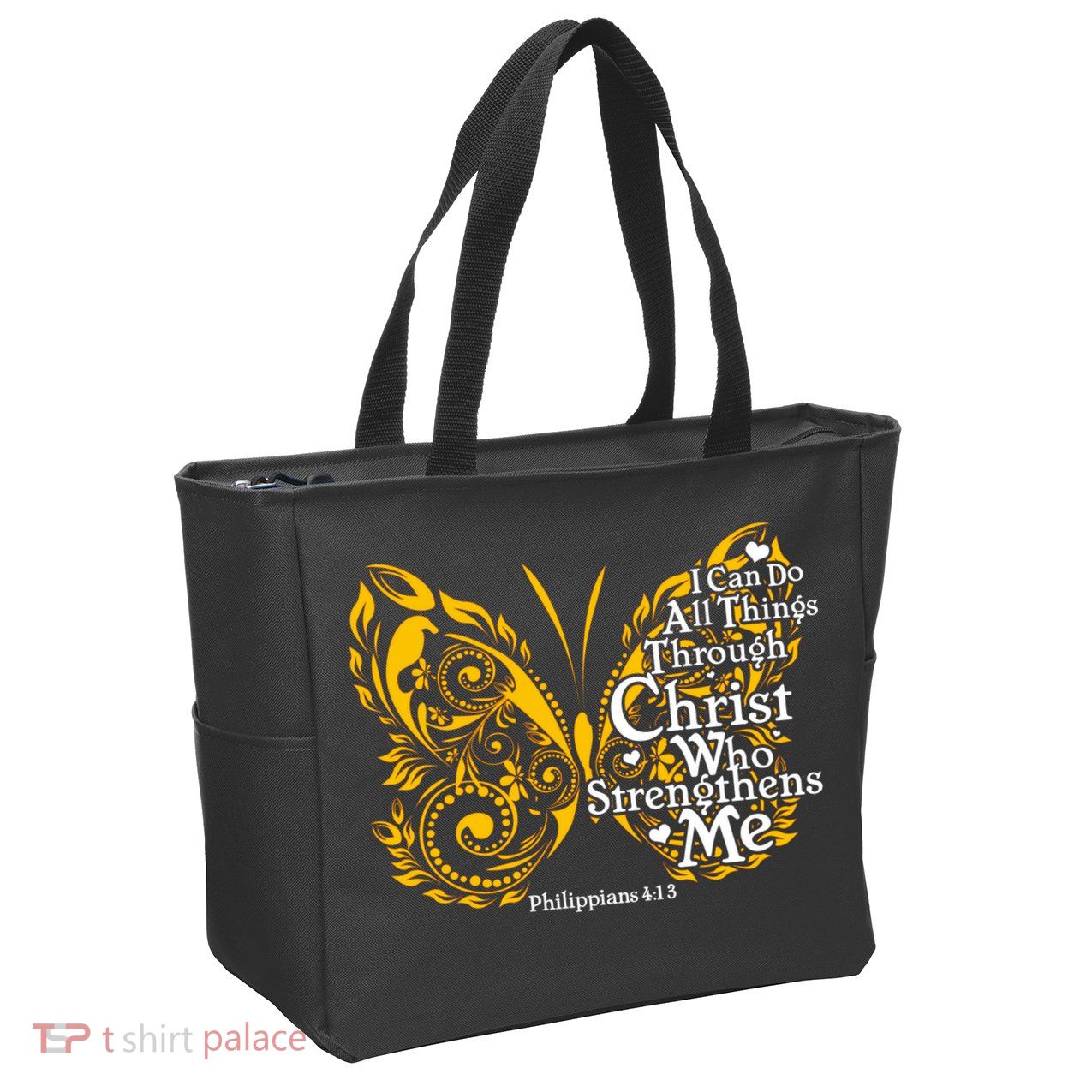 I Can Do All Things Through Christ Philippians 4:13  Zip Tote Bag