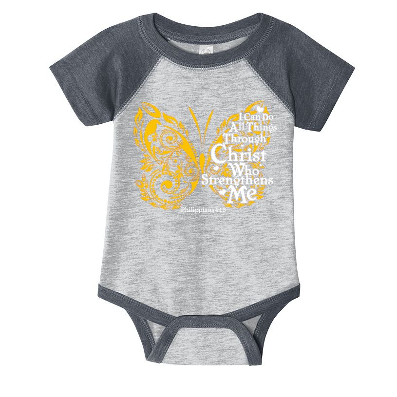 I Can Do All Things Through Christ Philippians 4:13  Infant Baby Jersey Bodysuit