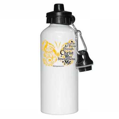 I Can Do All Things Through Christ Philippians 4:13  Aluminum Water Bottle 