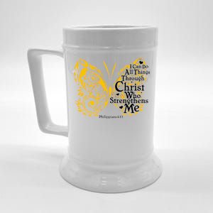 I Can Do All Things Through Christ Philippians 4:13  Beer Stein