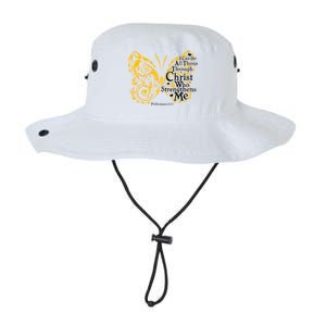 I Can Do All Things Through Christ Philippians 4:13  Legacy Cool Fit Booney Bucket Hat