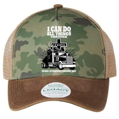 I Can Do All Things Through Christ Truck Driver Legacy Tie Dye Trucker Hat
