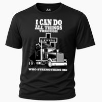 I Can Do All Things Through Christ Truck Driver Cooling Performance Crew T-Shirt