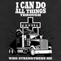 I Can Do All Things Through Christ Truck Driver Golf Towel