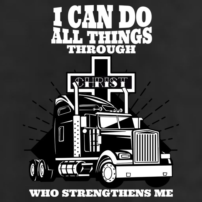 I Can Do All Things Through Christ Truck Driver Golf Towel