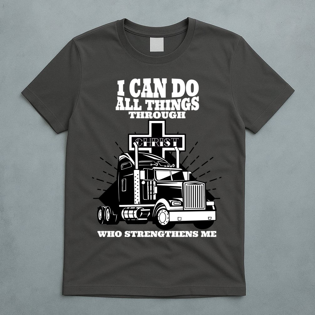 I Can Do All Things Through Christ Truck Driver T-Shirt