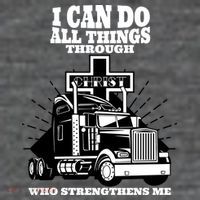 I Can Do All Things Through Christ Truck Driver Backpack
