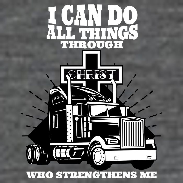 I Can Do All Things Through Christ Truck Driver 7-Panel Snapback Hat