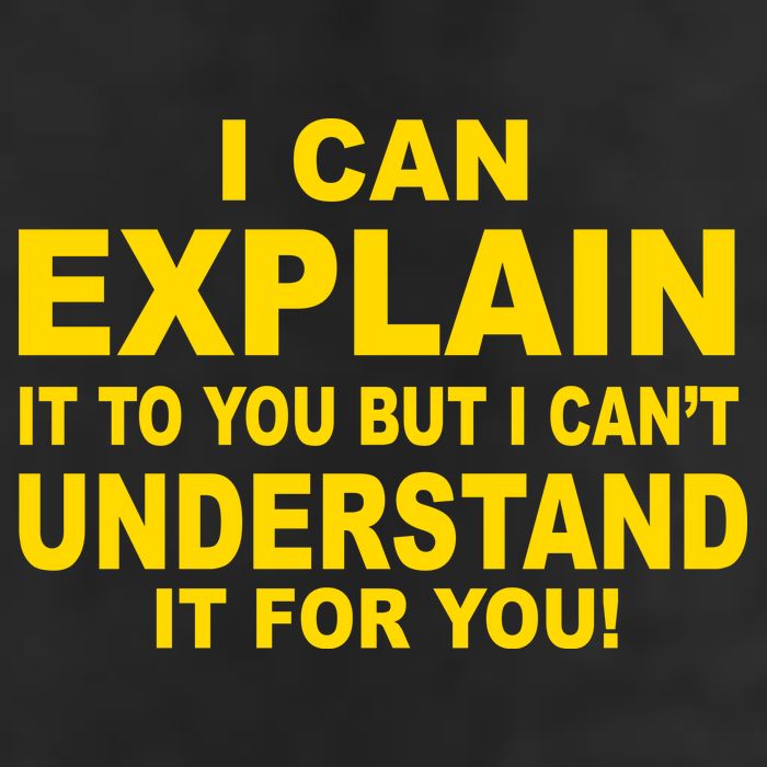 I Can Explain It But I can't Understand It For You 7 Panel Mesh Trucker Snapback Hat