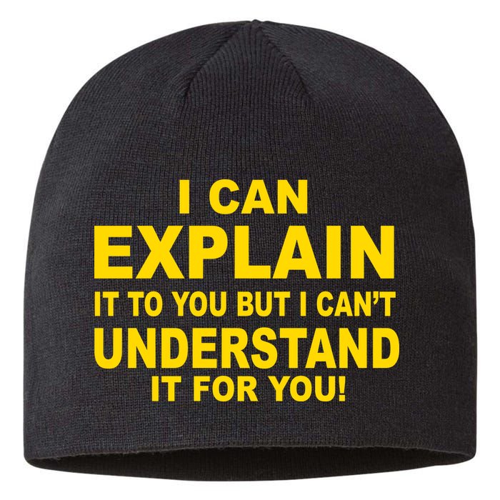 I Can Explain It But I can't Understand It For You Sustainable Beanie