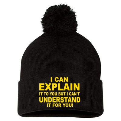 I Can Explain It But I can't Understand It For You Pom Pom 12in Knit Beanie