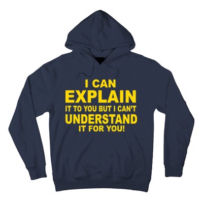 I Can Explain It But I can't Understand It For You Hoodie