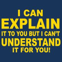I Can Explain It But I can't Understand It For You Infant Baby Jersey Bodysuit