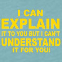 I Can Explain It But I can't Understand It For You Sueded Cloud Jersey T-Shirt