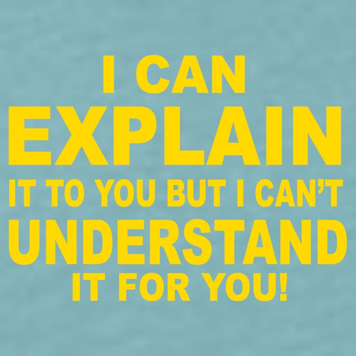 I Can Explain It But I can't Understand It For You Sueded Cloud Jersey T-Shirt