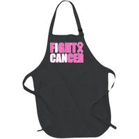 I Can Fight Cancer Breast Cancer Awareness Full-Length Apron With Pockets