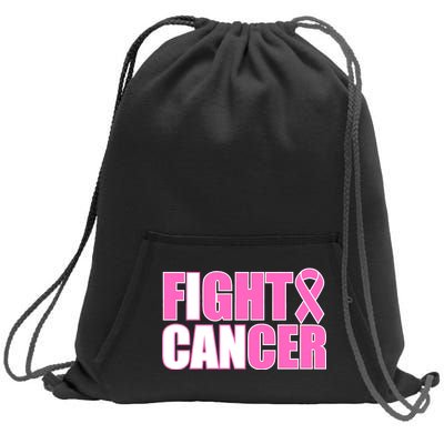 I Can Fight Cancer Breast Cancer Awareness Sweatshirt Cinch Pack Bag