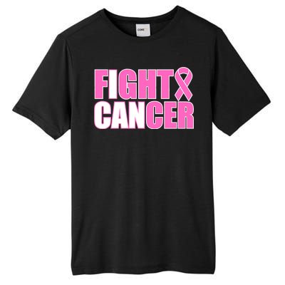 I Can Fight Cancer Breast Cancer Awareness Tall Fusion ChromaSoft Performance T-Shirt