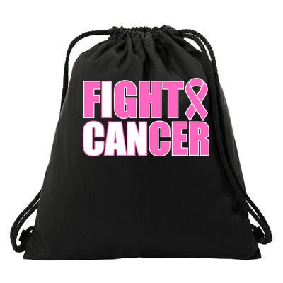 I Can Fight Cancer Breast Cancer Awareness Drawstring Bag