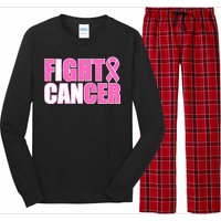 I Can Fight Cancer Breast Cancer Awareness Long Sleeve Pajama Set