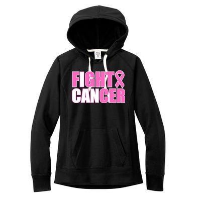 I Can Fight Cancer Breast Cancer Awareness Women's Fleece Hoodie