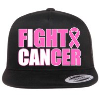 I Can Fight Cancer Breast Cancer Awareness Flat Bill Trucker Hat