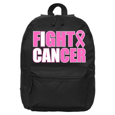 I Can Fight Cancer Breast Cancer Awareness 16 in Basic Backpack