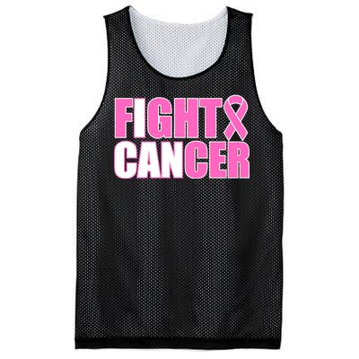 I Can Fight Cancer Breast Cancer Awareness Mesh Reversible Basketball Jersey Tank