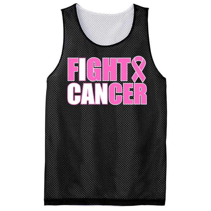 I Can Fight Cancer Breast Cancer Awareness Mesh Reversible Basketball Jersey Tank