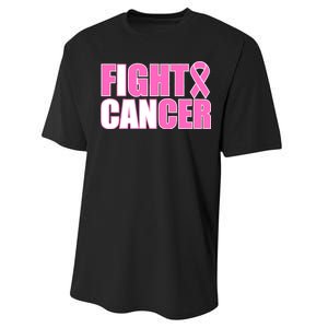 I Can Fight Cancer Breast Cancer Awareness Performance Sprint T-Shirt