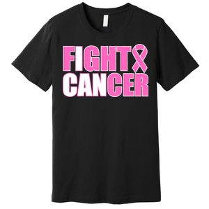 I Can Fight Cancer Breast Cancer Awareness Premium T-Shirt