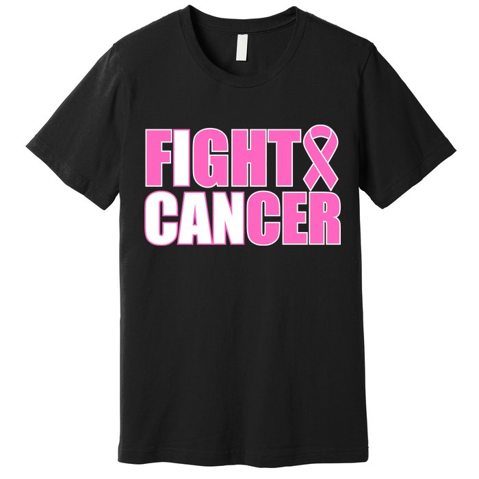 I Can Fight Cancer Breast Cancer Awareness Premium T-Shirt