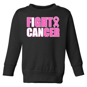 I Can Fight Cancer Breast Cancer Awareness Toddler Sweatshirt