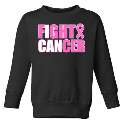 I Can Fight Cancer Breast Cancer Awareness Toddler Sweatshirt