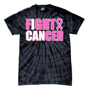 I Can Fight Cancer Breast Cancer Awareness Tie-Dye T-Shirt