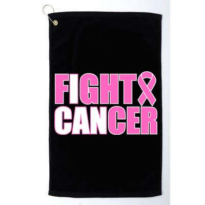 I Can Fight Cancer Breast Cancer Awareness Platinum Collection Golf Towel