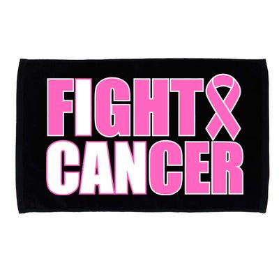 I Can Fight Cancer Breast Cancer Awareness Microfiber Hand Towel