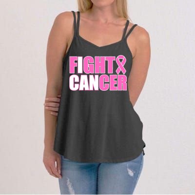 I Can Fight Cancer Breast Cancer Awareness Women's Strappy Tank