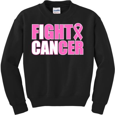 I Can Fight Cancer Breast Cancer Awareness Kids Sweatshirt