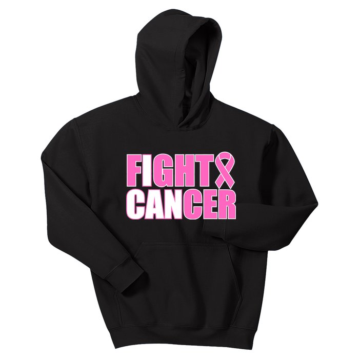 I Can Fight Cancer Breast Cancer Awareness Kids Hoodie