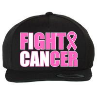 I Can Fight Cancer Breast Cancer Awareness Wool Snapback Cap