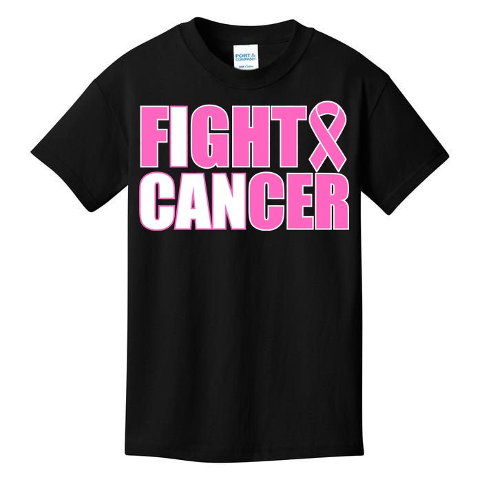 I Can Fight Cancer Breast Cancer Awareness Kids T-Shirt