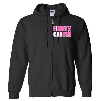 I Can Fight Cancer Breast Cancer Awareness Full Zip Hoodie